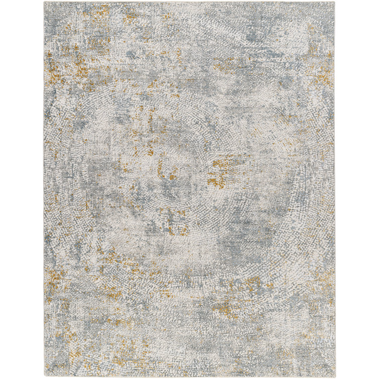 17 Stories Brisa Abstract Gray Area Rug Wayfair
